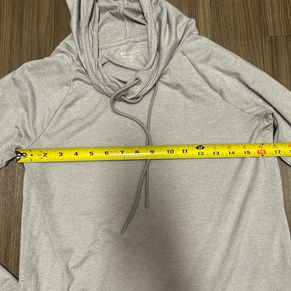 Athleta Uptempo Hoodie Sweatshirt in Norwegian Grey - Picture 11 of 12